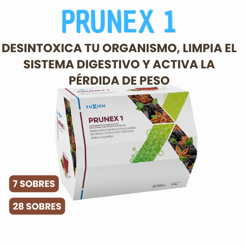 PRUNEX 1 DE FUXION-Desinflama, Limpia y Desintoxica el Sistema digestivo