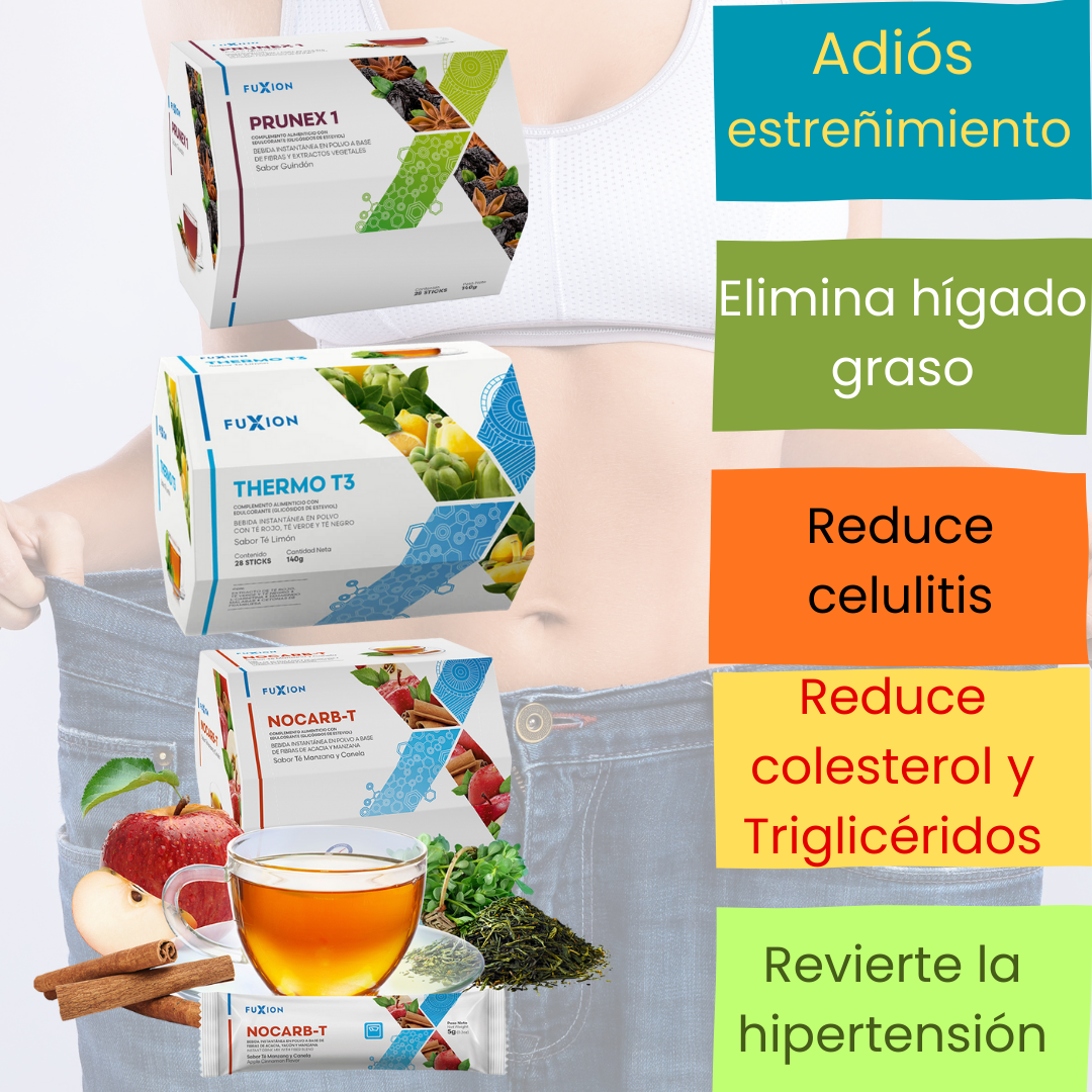 TRÍO REDUCTOR FUXION Quema grasa localizada y acelera el metabolismo