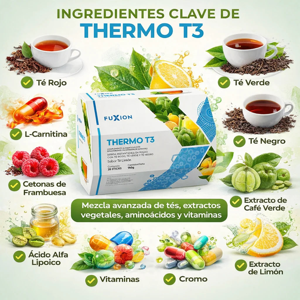 THERMO T3 DE FUXION- Quemador de Grasa Natural